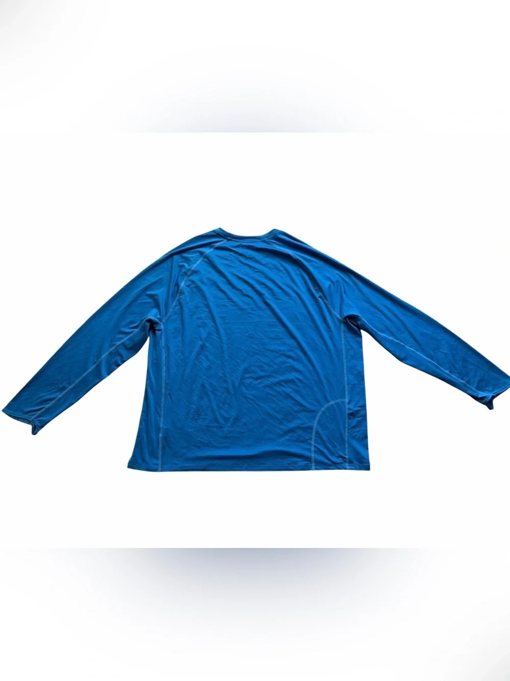 L.L. Bean Men’s Swift Cooling Rash Guard 3XL Blue Stretch Long Sleeve UPF 50+